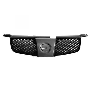 New Grille For 2004-2006 Nissan Sentra SE-R Painted Black Shell Insert Plastic