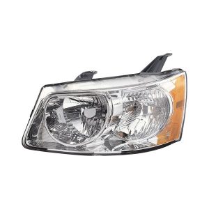 Headlight For 2006-2009 Pontiac Torrent Driver Side Chrome Housing Clear Lens