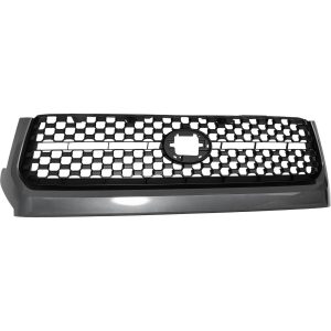 Grille For 2018-20 Toyota Tundra Limited Gray Frame Matte Black Honeycomb Center