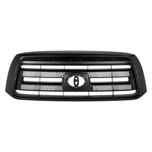 Grille For 2010-2013 Toyota Tundra Black Shell Insert Emblem Provision Plastic