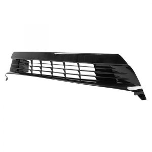 Grille For 2012-2015 Toyota Prius W/o Fog Light Holes Gloss Black Plastic - CAPA