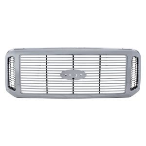 New Grille For 2006-2007 Ford F-250 Super Duty Chrome Shell and Insert honeycomb