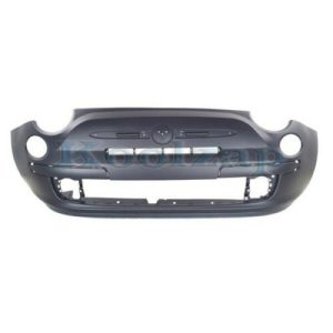 New Front Bumper Cover For 2012-2017 Fiat 500 Conv Primed With Fog Light Holes
