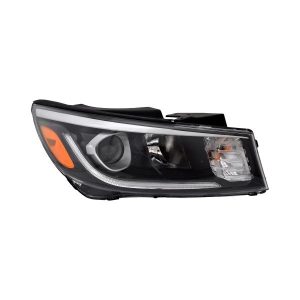 Headlight For 2019-2021 Kia Sedona Passenger Side Black Housing Clear Lens -CAPA