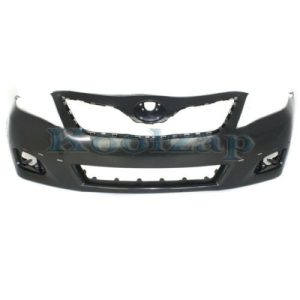 Front Bumper Cover For 2010-2011 Toyota Camry SE Primed Plastic w/Spoiler Holes