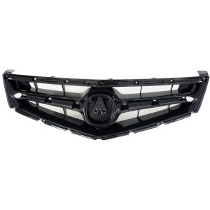 New Grille For 2006-2008 Acura TSX Base Black Shell Insert Plastic AC1200112