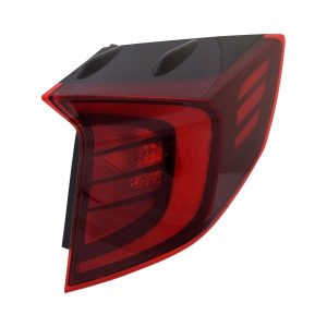 Tail Light Brake Lamp For 20-22 Hyundai Sonata Right Side Outer Black Red Clear