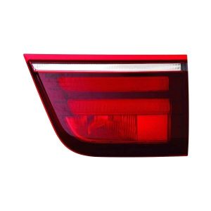 Tail Light Brake Lamp For 2011-13 BMW X5 Passenger Side Chrome Housing Red Lens