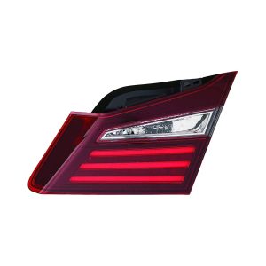 Tail Light Brake Lamp For 16-17 Honda Accord Passenger Side Red Clear Lens -CAPA