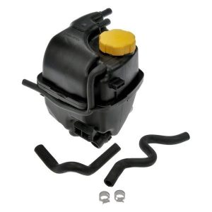 Engine Coolant Reservoir For 06-09 Saab 9-3 2.8L V6 Front Pressurized Black Cap
