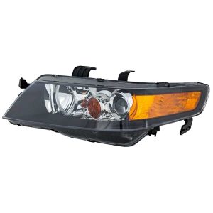 Headlight For 2006-2008 Acura TSX Left Driver Side Black Housing Clear -CAPA