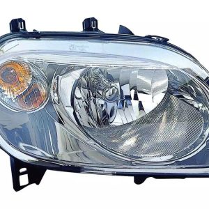 Headlight For 2007-10 Chevrolet HHR Right Side Chrome Housing Clear Lens - CAPA