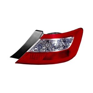 Tail Light Brake Lamp For 2006-2008 Honda Civic Passenger Side Red Lens - CAPA