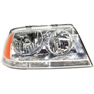 Headlight For 2003-2005 Lincoln Aviator Passenger Side HID With Bulb Clear Lens