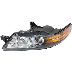 Headlight For 2006 Acura TL Left Driver Side Black Housing Clear Lens Halogen