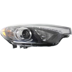 Headlight For 2014-2015 Kia Forte5 Passenger Side Chrome Housing With Clear Lens