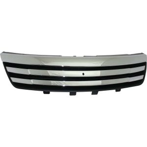 Grille For 2007-2009 Suzuki XL-7 With Chrome Black Horizontal Bar Style Plastic