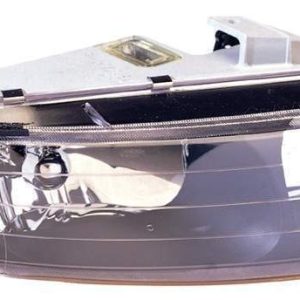 Headlight For 1995-1996 Dodge Avenger Driver Side Black Housing With Clear Lens