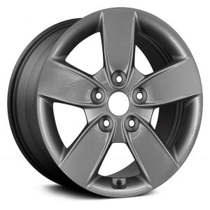 Wheel For 2010-2012 Kia Forte Sedan 16x6 Alloy 5 Spoke 5-114.3mm Charcoal Gray