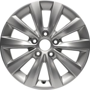 Wheel For 12-15 Volkswagen Passat 16x6.5 Alloy 5 V Spoke 5-112mm Painted Silver