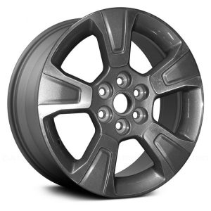 Wheel For 15-20 Chevrolet Colorado 17x8 Alloy 5 Spoke Machined Charcoal Metallic