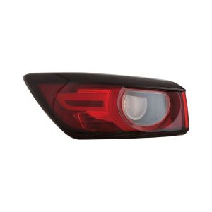 Tail Light Brake Lamp For 19-22 Mazda CX-3 Driver Side Red Clear Lens - CAPA