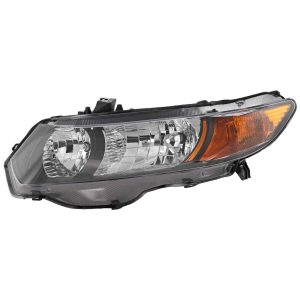 Headlight For 2006-2007 Honda Civic Left Driver Side Chrome Housing Clear - CAPA