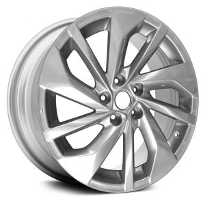 Wheel For 2014-16 Nissan Rogue 18x7 Alloy 10 Spiral Spoke Light Silver Metallic