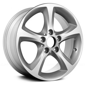 Wheel For 2008-13 BMW 128I 17x7 Alloy 5 Spoke 5-120mm Painted Silver Offset 47mm