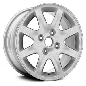 Wheel For 04-06 Kia Spectra 16x6.5 Alloy 8 I Spoke 4-114.3mm Silver Offset 43mm
