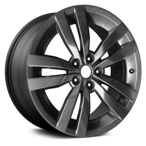 Wheel For 2012-13 Subaru WRX 18x8.5 Alloy 5 Double Spoke 5-114.3mm Dark Charcoal