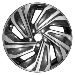 Wheel For 2019-21 Volkswagen Jetta 17x7 Alloy 15 Spoke Machined Face Black Vent