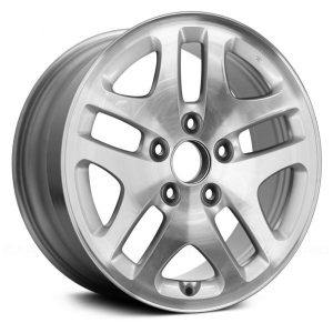 Wheel For 2001-02 Honda Accord 16x6.5 Alloy 5 Double Spoke Medium Silver Sparkle