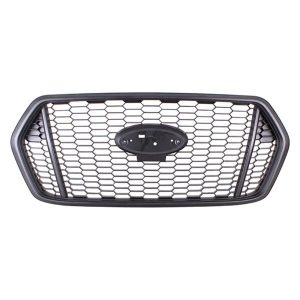 Grille For 2021-2023 Ford Transit Black Textured With Chrome Molding ABS Plastic