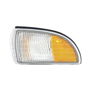 Side Marker Front Lamp For 1991-96 Chevrolet Caprice Left Side Amber Clear Lens