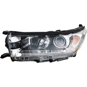 Headlight For 2017-2018 Toyota Highlander Left Side Halogen With LED DRL - CAPA