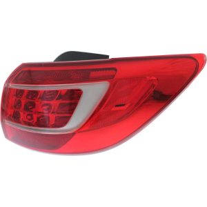 Tail Light Brake Lamp For 2011-2013 Kia Sportage Right Side Outer Chrome Housing