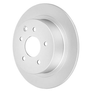 Rear Brake Rotor For 2004-2008 Nissan Maxima Solid Coated Plain With 5 Lug Holes