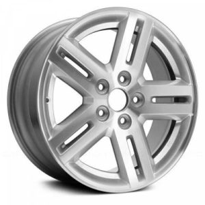 For 08-10 Dodge Avenger, 17x6.5" 5 Split Spoke Silver Alloy Wheel