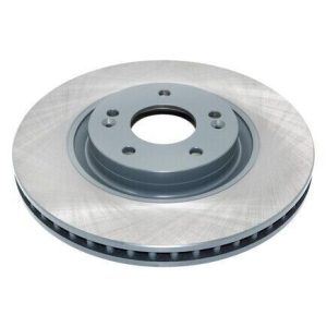 Front Brake Rotor For 2012-17 Hyundai Azera Coated Smooth 5 Mounting Bolt Holes