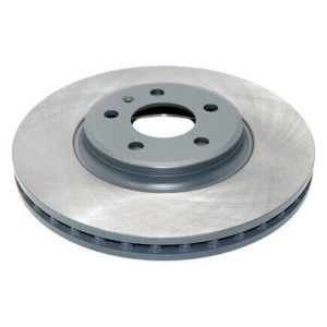 Front Brake Rotor For 2009-2011 Audi A4 Coated Plain With 5 Mounting Bolt Holes