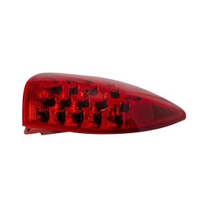 Tail Light Brake Lamp For 2014-17 Infiniti QX50 Passenger Side Outer Chrome Red
