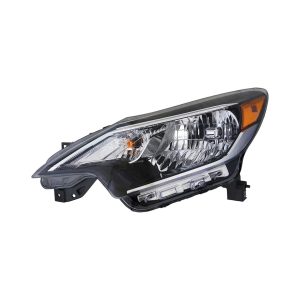 Headlight For 17-19 Nissan Versa Hatchback Left Side Clear Lens Black Bezel-CAPA