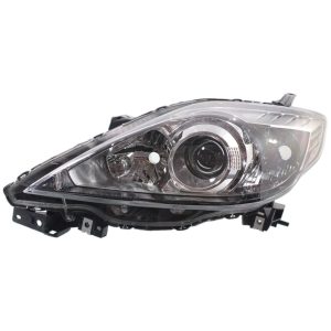 Headlight For 2008-2009 Mazda 5 Driver Side Chrome Housing Black Bezel - CAPA