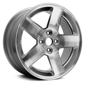 Wheel For 05-06 Chevrolet Cobalt 16x6 Alloy 5 Spoke Silver With Machined Accents