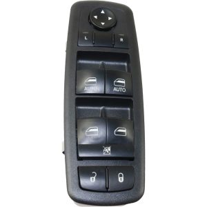 Window Switch For 2016-18 Ram 1500 Left Side Front 10-button Auto Up/Down Black