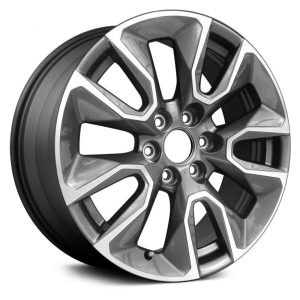 Wheel For 2019-2023 Chevrolet Suburban 20x9 Alloy 10 Spoke Machine Dark Charcoal