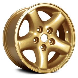 Wheel For 2002-2006 Jeep Wrangler 15x7 Alloy 5 Spokes Machined Gold 5-114.3mm