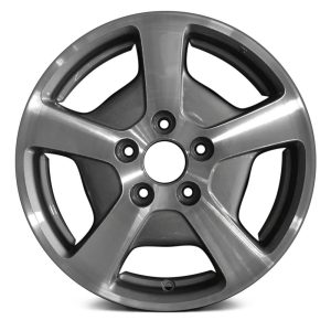 Wheel For 2006-2007 Honda Accord 16x6.5 Alloy 5 Slot 5-114.3mm Mahined Silver