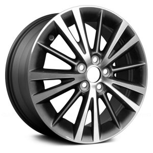 Wheel For 14-18 Toyota Corolla 16x6.5 Alloy 5 W Spoke 5-100mm Charcoal Machined